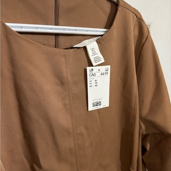 H&M Camel Brown Blouse - Picture 3 of 6